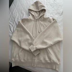 Aritzia TNA Cozy Fleece Boyfriend Zip Hoodie XXL